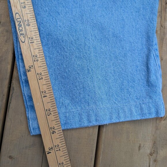 Vintage Armani Jeans Light Wash High Waisted Denim Tapered Leg Jeans Size 38 - Picture 3 of 15